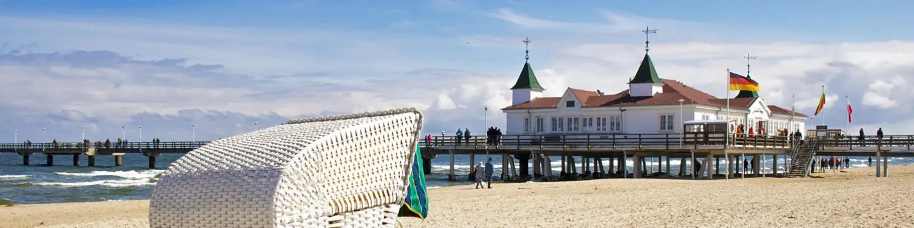 Seebrücke im Ostseebad Ahlbeck auf Usedom