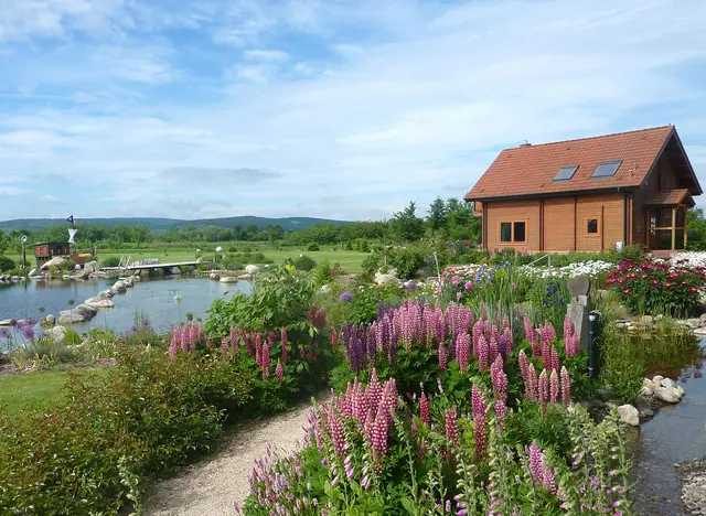 Urlaub im 5 Sterne Ferienhaus mit Schwimmteich in Windehausen im Harz