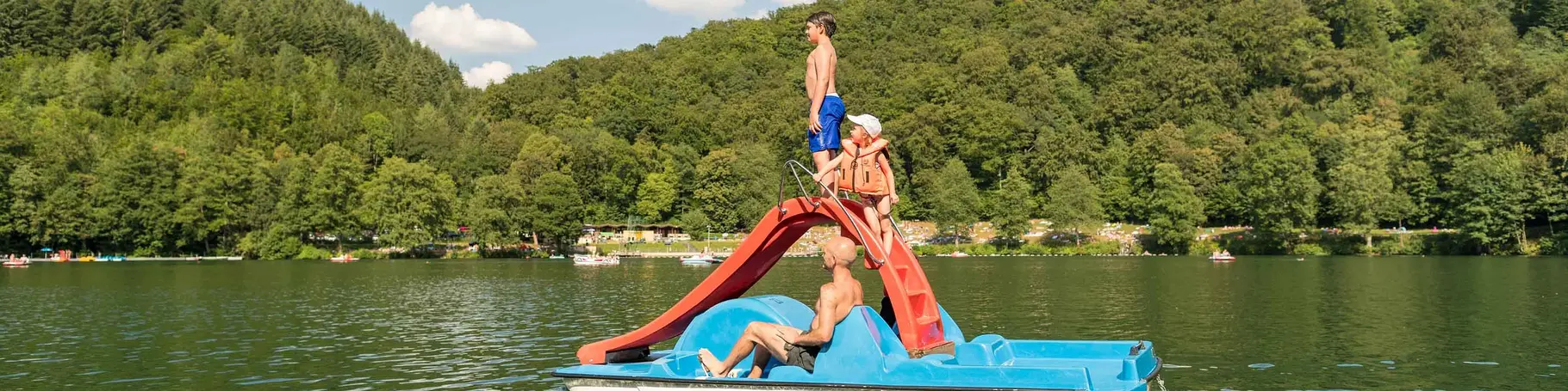 Tretbootausflug auf dem Gemündener Maar