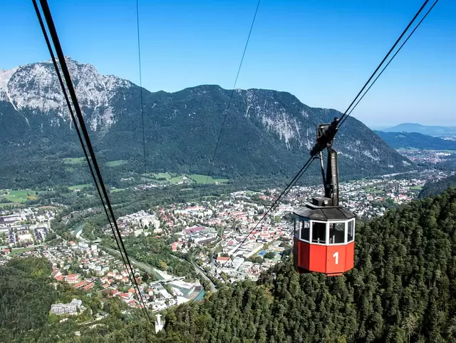 im Urlaub auf dem Bauernhof im Berchtesgadener Land mit der Predigtstuhlbahn auf den Predigtstuhl fahren