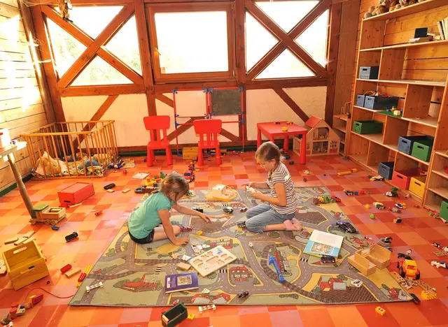 im Urlaub auf dem Kinderhof gibt es Spielscheunen und Spielzimmer für große und kleine Kinder