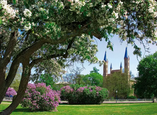 im Urlaub die Mecklenburgische Seenplatte entdecken und durch den Schlossgarten in Neustrelitz spazieren