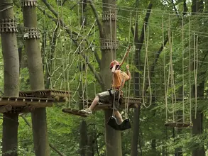 Tagung im Hochseilgarten - © Landsichten.de, Susanne Mölle Teambuildingim Hochseilgarten und Seminare auf dem Land
