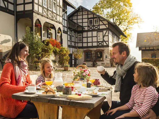 Frühstück mit frischen Produkten auf dem Ferienhof