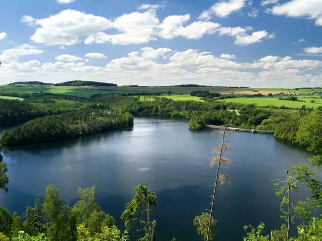 im Urlaub im Vogtland eine Wanderung an der Weidatalsperre unternehmen