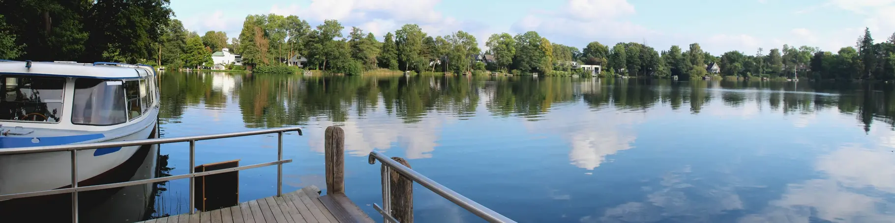 Boot auf dem Edebergsee in Plön, Holsteinische Schweiz